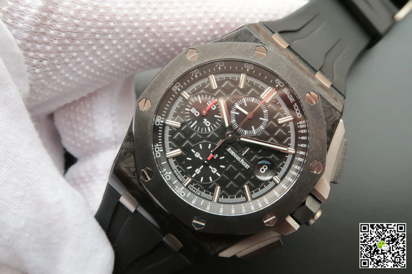 Audemars Piguet Royal Oak Offshore 26400AU.OO.A002CA.01 JF Factory 1:1 Best Edition Replica Watch Black Strap